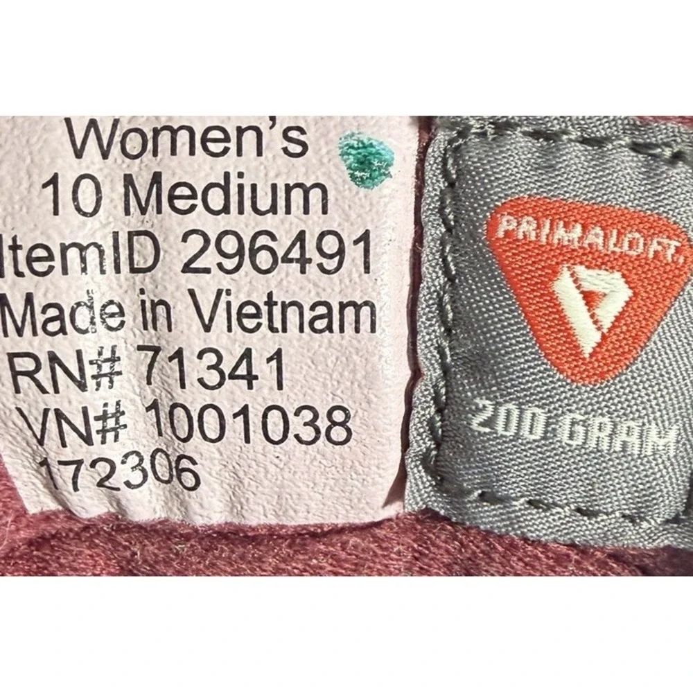 LL Bean Womens 10 Waterproof Insulated Hiking Boots PrimaLoft 200g Black 296491